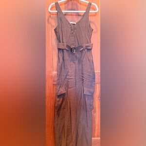 Abercrombie & Fitch Brown Belted Jumpsuit